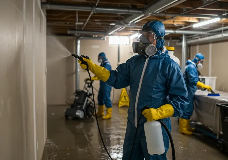 Basement Sanitization and Antimicrobial Treatment process in Bajadero, PR