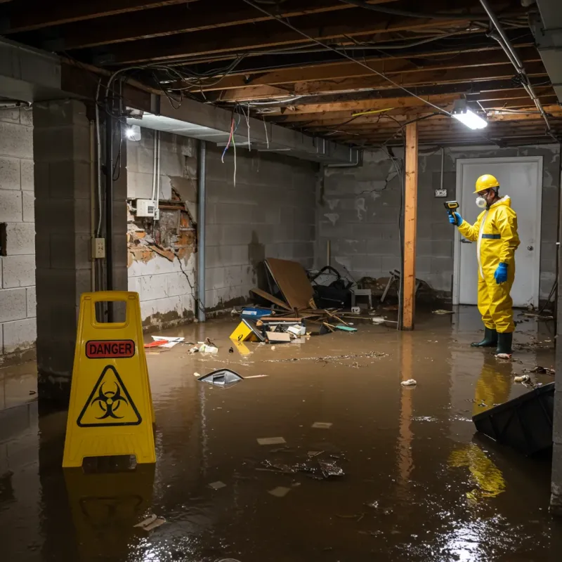 Flooded Basement Electrical Hazard in Bajadero, PR Property